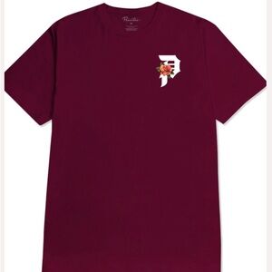 Primitive Burgundy Madrid Dirty P Tee Large- Used